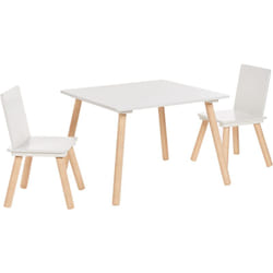 Beliani - Set per bambini a 2 posti tavolo con sedie in legno di pino mdf Wringley