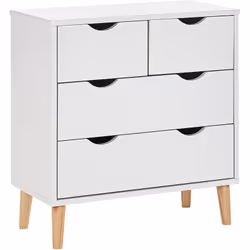 Cassettiera capiente per bambini. Completa la cameretta con questo pratico comò. Realizzato in resistente MDF con gambe in le ...