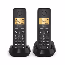 Gigaset BASIC 100 DUO Telefono analogico/DECT Identificatore di chiamata Nero - Vista aggiuntiva 3