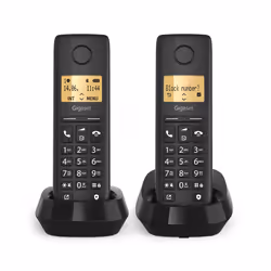 Gigaset BASIC 100 DUO Telefono analogico/DECT Identificatore di chiamata Nero - Vista aggiuntiva 4