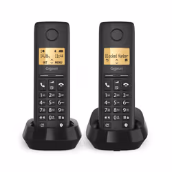 Gigaset BASIC 100 DUO Telefono analogico/DECT Identificatore di chiamata Nero - Vista aggiuntiva 5