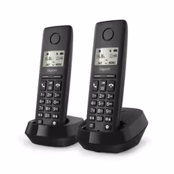 Gigaset BASIC 100 DUO Telefono analogico/DECT Identificatore di chiamata Nero - Vista aggiuntiva 6