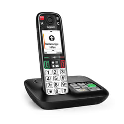 Gigaset EASY 500A Telefono analogico/DECT Identificatore di chiamata Nero, Argento