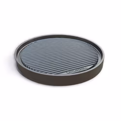 Piastra double fac e, un lato liscio e un lato grigliato. Progettata per posizionarsi perfettamente soprala griglia del Lotus ...