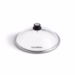 LotusGrill 9208547, Rotondo, Trasparente, Vetro, Nero, 34,5 cm, 142 mm