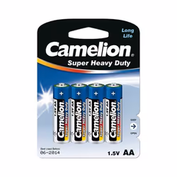 Camelion R6P-BP4B, Batteria monouso, Stilo AA, Cloruro di zinco, 1,5 V, 4 pz, 1200 mAh