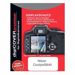 DigiCover N2262, Trasparente, Nikon, Nikon CoolpixS640, 1 pz, Protezione per schermo