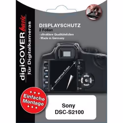 DigiCover B2439, Trasparente, Sony, Sony DSC-S2100, 2 pz, Protezione per schermo
