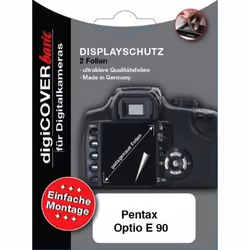 DigiCover B2463, Trasparente, Pentax, Pentax Optio E90, 2 pz, Protezione per schermo