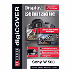 DigiCover B2787, Trasparente, Sony, Sony DSC-W560, 2 pz, Protezione per schermo