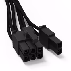 be quiet! CP-6610, 0,6 m, PCI-E (6+2 pin), PCI-E(6+2 pin), Maschio, Maschio, Dritto