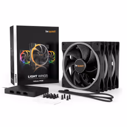 be quiet! Light Wings | 140mm PWM Triple Pack Case per computer Ventilatore 14 cm Nero 1 pz - Vista aggiuntiva 6