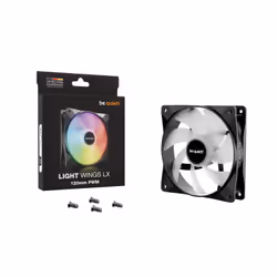 be quiet! LIGHT WINGS LX 120mm PWM Case per computer Ventilatore 12 cm Nero 1 pz - Vista aggiuntiva 5