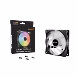 be quiet! LIGHT WINGS LX 120mm PWM high-speed Case per computer Ventilatore 12 cm Nero 1 pz - Vista aggiuntiva 5