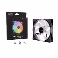 be quiet! LIGHT WINGS LX 140mm PWM Case per computer Ventilatore 14 cm Nero 1 pz - Vista aggiuntiva 5