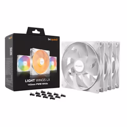be quiet! LIGHT WINGS LX 140mm PWM 3-Pack White Case per computer Ventilatore 14 cm Bianco 3 pz - Vista aggiuntiva 5