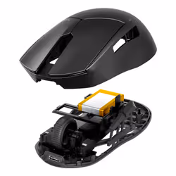 be quiet! Dark Perk | Ergo mouse Gaming Mano destra RF Wireless + USB Type-C Ottico 32000 DPI - Vista aggiuntiva 7