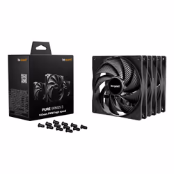 be quiet! Pure Wings 3 140 mm PWM high-speed Triple Pack Case per computer Ventilatore 14 cm Nero 3 pz - Vista aggiuntiva 3