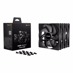be quiet! Pure Wings 3 140 mm PWM Triple Pack Case per computer Ventilatore 14 cm Nero 3 pz - Vista aggiuntiva 3