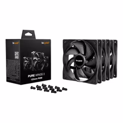 be quiet! Pure Wings 3 120 mm PWM Triple Pack Case per computer Ventilatore 12 cm Nero 3 pz - Vista aggiuntiva 3