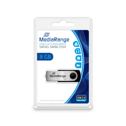 MediaRange MR908 unità flash USB 8GB USB Type-A / Micro-USB 2.0 Nero, Argento