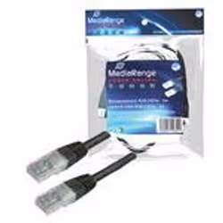 MediaRange MRCS104, 5 m, Cat5, Nero