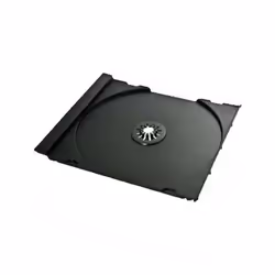 MediaRange BOX111-200, Custodia Jewel, 1 dischi, Nero, Plastica, 120 mm, 140 mm