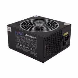 LC-Power LC6650GP3 V2.3, 650 W, 85%, 20+4 pin ATX, Non modulare, Nero, 150 x 160 x 90 mm