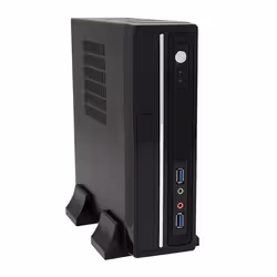 LC-Power LC-1350mi, Mini Tower, PC, Nero, Mini-ITX, Metallo, Casa/ufficio