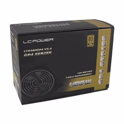 LC-Power LC6460GP4 V2.4 alimentatore per computer 460 W 20+4 pin ATX ATX Nero