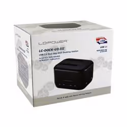 LC-Power LC-DOCK-U3-III docking station per unità di archiviazione USB 3.2 Gen 1 (3.1 Gen 1) Type micro-B Nero - Vista aggiuntiva 4