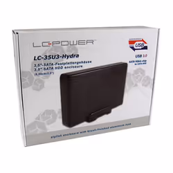 LC-Power LC-35U3-HYDRA contenitore di unità di archiviazione Custodia per Disco Rigido (HDD) Nero 3.5" - Vista aggiuntiva 4