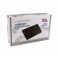 LC-Power LC-25U3-Hydra Custodia per Disco Rigido (HDD) Nero 2.5"