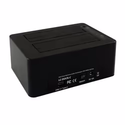 LC-Power LC-DOCK-C docking station per unità di archiviazione USB 3.2 Gen 2 (3.1 Gen 2) Type-C Nero - Vista aggiuntiva 2