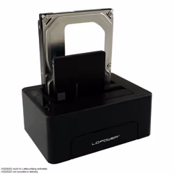 LC-Power LC-DOCK-C docking station per unità di archiviazione USB 3.2 Gen 2 (3.1 Gen 2) Type-C Nero - Vista aggiuntiva 5