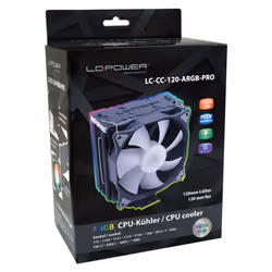 LC-Power LC-CC-120-ARGB-PRO sistema di raffreddamento per computer Processore Refrigeratore 12 cm Nero - Vista aggiuntiva 5