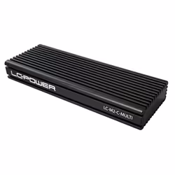 LC-Power LC-M2-C-MULTI contenitore di unità di archiviazione Box esterno SSD Nero M.2
