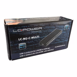 LC-Power LC-M2-C-MULTI contenitore di unità di archiviazione Box esterno SSD Nero M.2 - Vista aggiuntiva 8