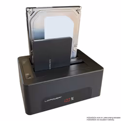 LC-Power LC-DOCK-U3-V docking station per unità di archiviazione USB 3.2 Gen 1 (3.1 Gen 1) Type-B Nero - Vista aggiuntiva 5