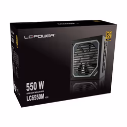LC-Power LC6550M V2.31 alimentatore per computer 550 W 24-pin ATX ATX Nero - Vista aggiuntiva 7