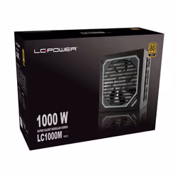 LC-Power LC1000M V2.31 alimentatore per computer 1000 W 20+4 pin ATX ATX Nero - Vista aggiuntiva 7