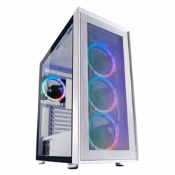 LC-Power Gaming 802W, Midi Tower, PC, Bianco, ATX, micro ATX, Mini-ITX, Metallo, Plastica, Vetro temperato, Multi