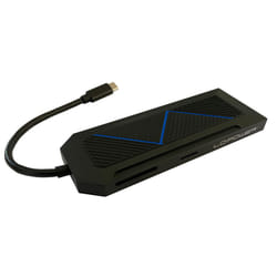 LC-Power LC-HUB-C-MULTI-6-RGB hub di interfaccia USB 3.2 Gen 2 (3.1 Gen 2) Type-C 5000 Mbit/s Nero