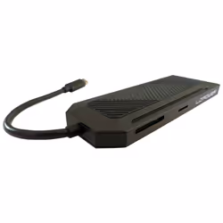 LC-Power LC-HUB-C-MULTI-6-RGB hub di interfaccia USB 3.2 Gen 2 (3.1 Gen 2) Type-C 5000 Mbit/s Nero - Vista aggiuntiva 6
