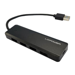 LC-Power LC-HUB-U3-4-V2 hub di interfaccia USB 3.2 Gen 1 (3.1 Gen 1) Type-A 5 Mbit/s Nero