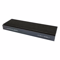 LC-Power LC-M2-C-NVME-3 contenitore di unità di archiviazione Box esterno SSD Nero M.2