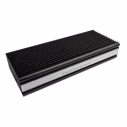 LC-Power LC-M2-C-MULTI-RGB, Box esterno SSD, M.2, M.2, 10 Gbit/s, Collegamento del dispositivo USB, Alluminio, Nero
