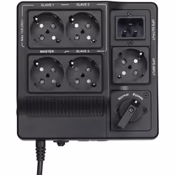 PowerWalker MBS Nero 6 presa(e) AC 208-240 V