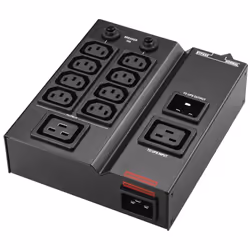 PowerWalker MBS/PDU IEC 1-3kVA, Orizzontale/Verticale, Nero, 9 presa(e) AC, 208-240 V, 16 A, 160 x 180 x 50 mm