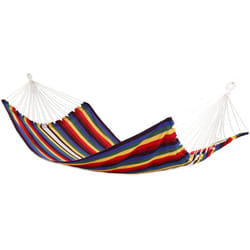 Amaca xxl per 2 persone a righe multicolor arcobaleno 400x160cm Supporta fino a 150 kg 100% cotone Amache amanka più persone insieme